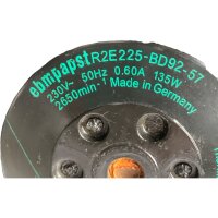ebmpapst R2E225-BD92-57 Radiallüfter Gebläse M2E0687-DF