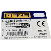 GEZE GC 338 Sendemodul 143060