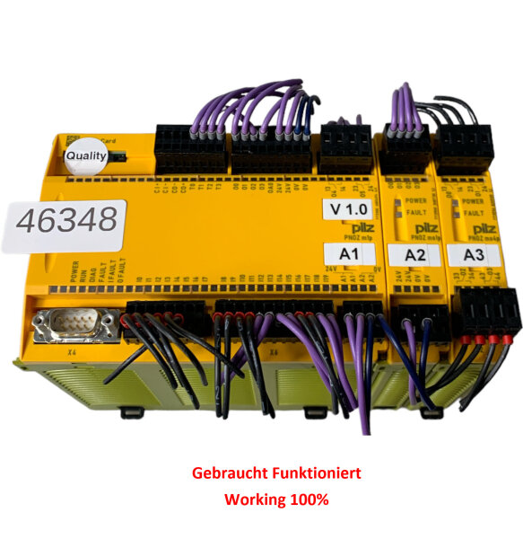 PILZ  PNOZm1p + PNOZmo1p + PNOZmo4p Steuereinheit Sicherheitsrelais Relais 773536