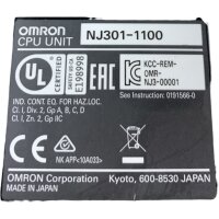 Omron NJ301-1100 CPU UNIT