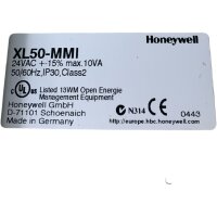Honeywell XL50-MMI Programmierbar Controller