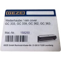 GEZE WETTERHAUBERAIN COVER 158250