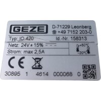 GEZE IO 420 Schnittstellenmodul 158313