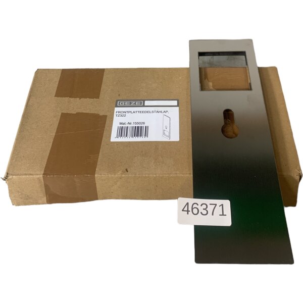 GEZE Frontplatte Edelstahlap. 155026