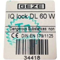 GEZE IQ lock DL Gegenkasten Rohrrahmentüren 152250