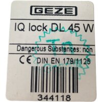 GEZE IQ lock DL Gegenkasten Rohrrahmentüren 152249