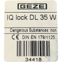 GEZE IQ lock DL Gegenkasten Rohrrahmentüren 152248