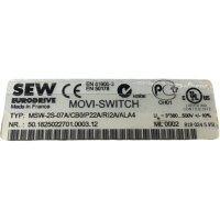 SEW Movi-Switch MSW-2S-07A/CB0/P22A/RI2A/ALA4 Motorstarter