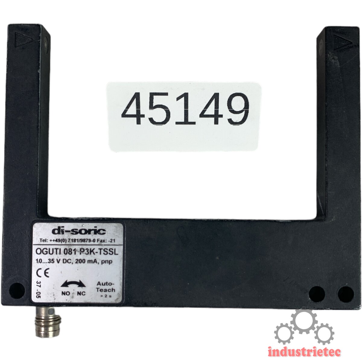 Sensore Fotoelettrico DI-SORIC 0DG 50 P3K-TSSL – Nuovo, Fuori Scatola