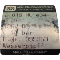 Binder 49801-07E1 koaxialventil D018NC EG4