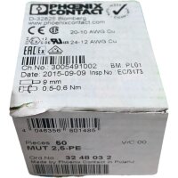 50 x Phoenix Contact MUT 2,5-PE Mini-Schutzleiterklemme...