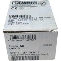 50 x Phoenix Contact UKK 3 Doppelstockklemme 2770011