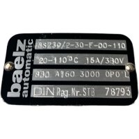 baelz automatic BS239/2-30-F-00-110 Temperaturfühler...