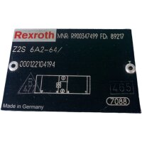 Rexroth R900347499 Rückschalgventil Ventil Z2S 6A2-64