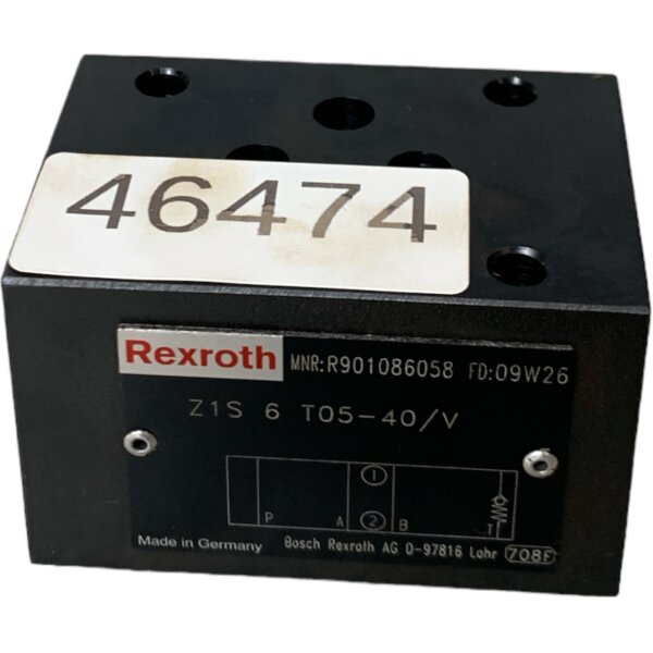 Rexroth R901086058 Z1S 6 T05-40/V Rückschlagventil Ventil R901086058