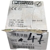 SET Inhalt 47 Stück! Phoenix Contact UKN6NBU N-Trennklemme 3024041