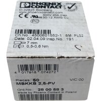 SET Inhalt 50 Stk. PHOENIX CONTACT MBKKB 2,5-LA...