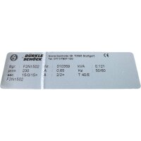 Bürkle + Schöck F2N1502 Netzteil