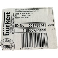 Bürkert 2000 A 25,0 PTFE Wege Schrägsitzventil...