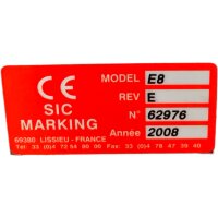 SIC Marking  E8 Rev. E Controller