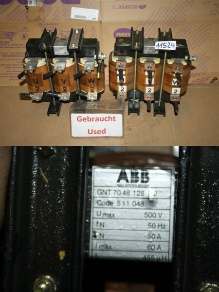 BBC GNT 7048.128 P2  drossel transformator umax 500v  i max 60A