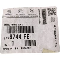 Original PSA GROUP 8744 FE Heckscheibe