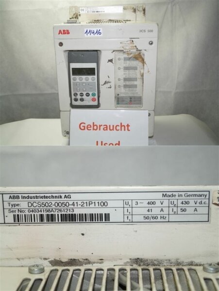 ABB DCS500  DCS502-0050-41-21P1100 DC DRIVE  DCS500