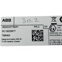 ABB 3BSE037760R1 Cluster Modem SC19220677 TB840A