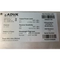 ADVA C4TCM-PL 4G-MC4GU-L optische Übertragungseinheit