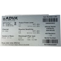 ADVA CWCM-PL 2G5-MC2G optischer Transceiver