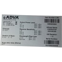 ADVA CWCM-PLR 2G5-MC2G CWDM/DWDM-Transceivermodul