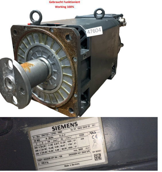 Siemens 1PH7131-7JF03-0BB3 Servomotor