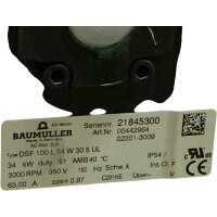 Baumüller DSF 100 L 54 W 30 5 UL Servomotor 34 kw