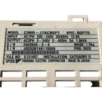 Yaskawa CIMR-J7ACB0P7 Frequenzumrichter E131457