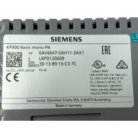 Siemens KP300 Basic mono PN Bedienpanel 6AV6647-0AH11-3AX1