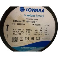 Lowara Ecocirc XL 40-180 F Umwälzpumpe