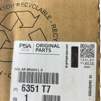 PSA Group 6351 T7 Nebelschlussleuchte