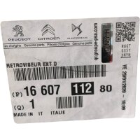 PSA Group 16 607 112 80 Außenspiegel rechts elektr. verstellbar 0735706881-001