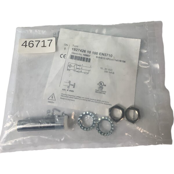 BALLUFF 1927426 10 100 EN5710 16907 Bi4-G12-AP6-H1141/S156 Induktiver Sensor