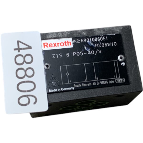 Rexroth R901086051 Rückschlagventil Z1S6P05-40/V