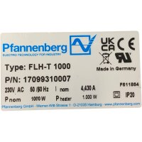 Pfannenberg FLH-T 1000 Heizgebläse...