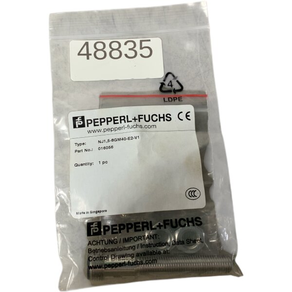 Pepperl+Fuchs NJ1,5-8GM40-E2-V1 Induktiver Sensor 016056
