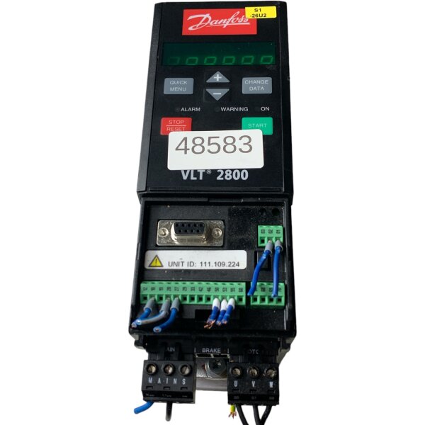 Danfoss VLT2805PS2B20SBR4DBF00A00C1 134H5276 Frequenzumrichter 0,55KW