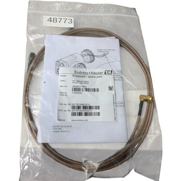 Endress + Hauser 71006590 HF-Testkabel 3017913999/0010