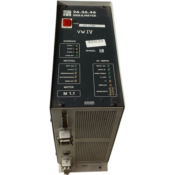 SIEB & MEYER 26.36.46 Power Supply Servoverstärker