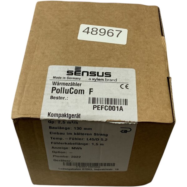 Sensus PolluCom F Wärmezähler 130 mm  Kompaktgerät PEFC005A