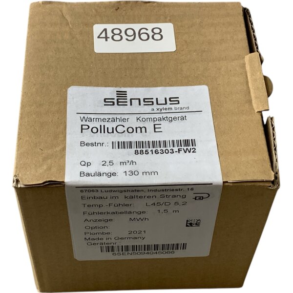 Sensus PolluCom Wärmezähler 130 mm  Kompaktgerät 88516303-FW2