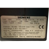 Siemens MICROMASTER Vector 6SE3212-6CA40 Frequenzumrichter