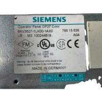 Siemens SIMATIC OP27 6AV3627-1LK00-1AX0 Operator Panel