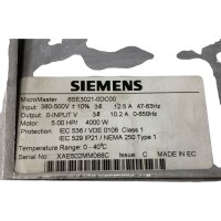 Siemens MicroMaster 6SE3021-0DC00 Frequenzumrichter